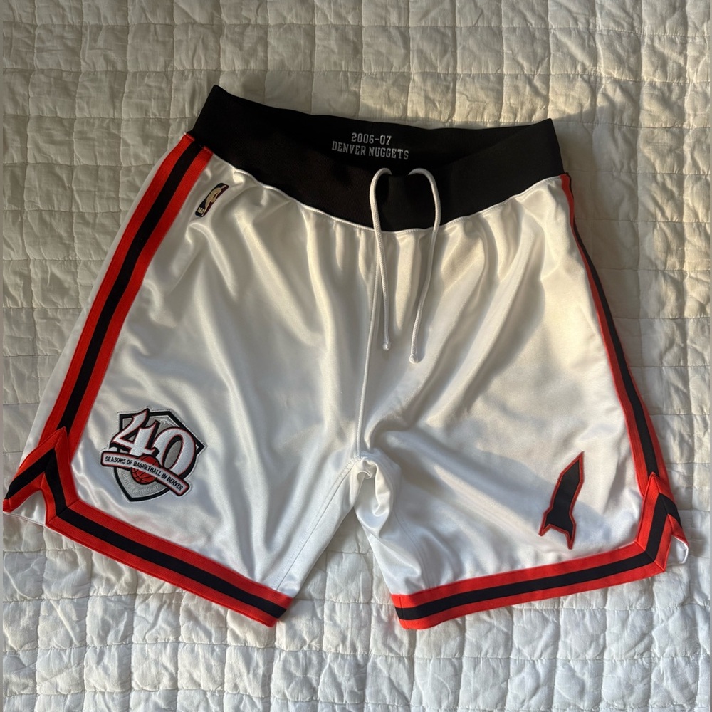 Denver Rockets nuggets Throwback authentic NBA Classic Mitchell and ness shorts